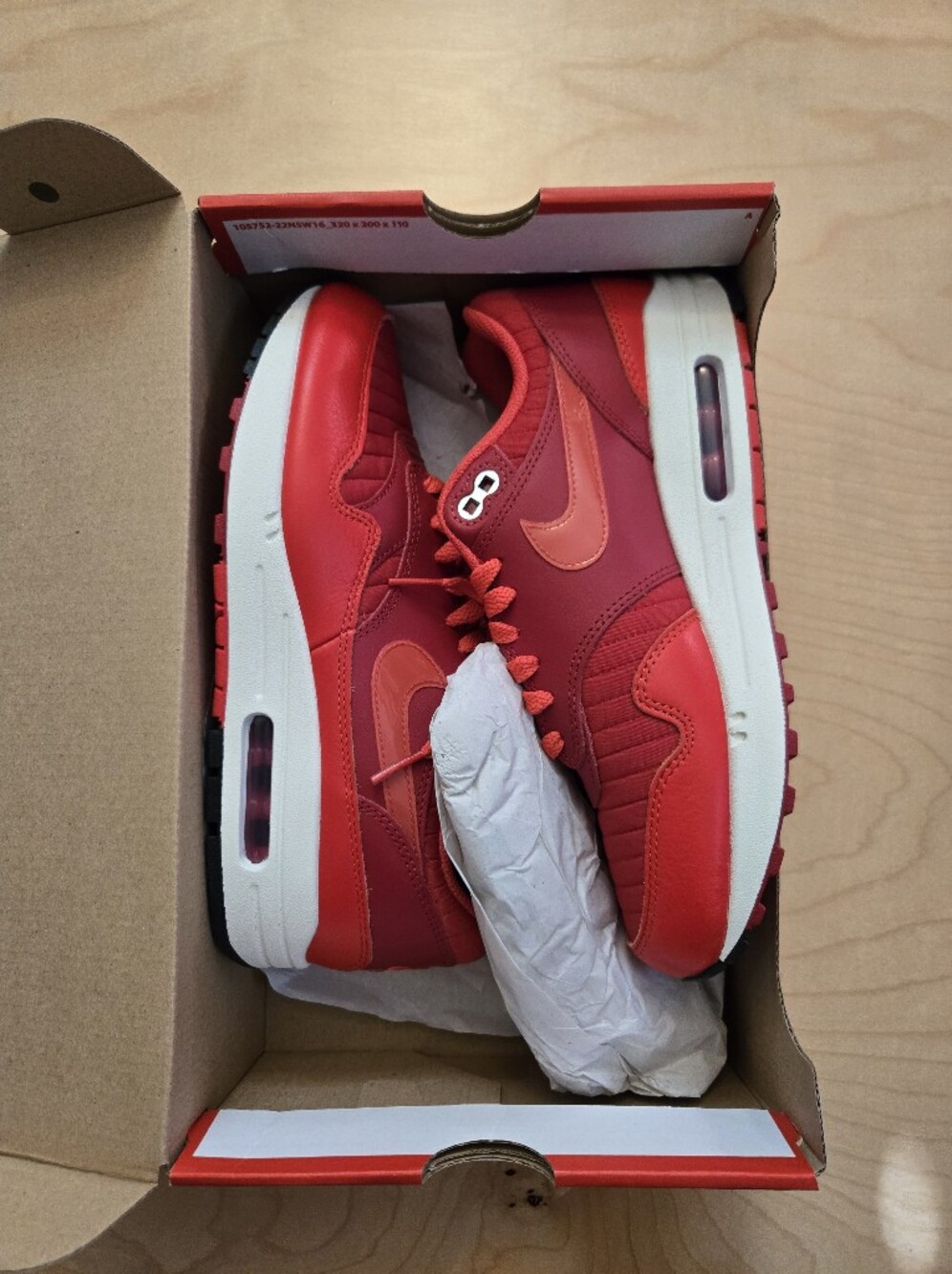 Nike Air Max 1 Gym Red/ Sail University Red